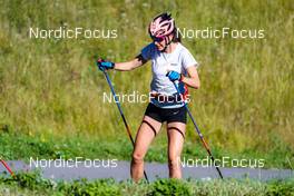 22.08.2022, Lavaze, Italy (ITA): Caterina Ganz (ITA) - Cross-Country training, Lavaze (ITA). www.nordicfocus.com. © Barbieri/NordicFocus. Every downloaded picture is fee-liable.