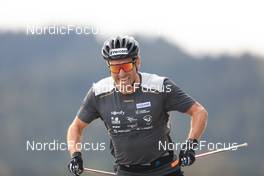 14.10.2022, Ramsau am Dachstein, Austria (AUT): Maurice Magnificat (FRA) - Cross-Country training, Ramsau am Dachstein (AUT). www.nordicfocus.com. © Manzoni/NordicFocus. Every downloaded picture is fee-liable.