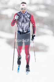 11.10.2022, Ramsau am Dachstein, Austria (AUT): Robert Slotins (LAT) - Cross-Country training, Ramsau am Dachstein (AUT). www.nordicfocus.com. © Manzoni/NordicFocus. Every downloaded picture is fee-liable.