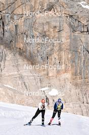 20.10.2022, Ramsau am Dachstein, Austria (AUT): Kim Hager (GER), Alexandra Danner (GER), (l-r) - Cross-Country training, Ramsau am Dachstein (AUT). www.nordicfocus.com. © Reichert/NordicFocus. Every downloaded picture is fee-liable.