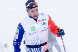 15.10.2022, Ramsau am Dachstein, Austria (AUT): Arnaud Chautemps (FRA) - Cross-Country training, Ramsau am Dachstein (AUT). www.nordicfocus.com. © Manzoni/NordicFocus. Every downloaded picture is fee-liable.