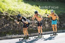 26.09.2022, Lavaze, Italy (ITA): Andreas Nygaard (NOR), Anders Aukland  (NOR), (l-r)  - Cross-Country training, Lavaze (ITA). www.nordicfocus.com. © Vanzetta/NordicFocus. Every downloaded picture is fee-liable.