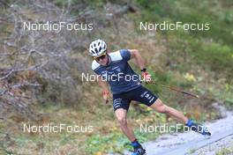 14.10.2022, Ramsau am Dachstein, Austria (AUT): Theo Schely (FRA) - Cross-Country training, Ramsau am Dachstein (AUT). www.nordicfocus.com. © Manzoni/NordicFocus. Every downloaded picture is fee-liable.