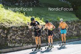 26.09.2022, Lavaze, Italy (ITA): Andreas Nygaard (NOR), Anders Aukland  (NOR), (l-r)  - Cross-Country training, Lavaze (ITA). www.nordicfocus.com. © Vanzetta/NordicFocus. Every downloaded picture is fee-liable.
