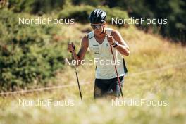 13.07.2022, Lavaze, Italy (ITA): Roman Schaad (SUI) - Cross-Country training, Lavaze (ITA). www.nordicfocus.com. © Barbieri/NordicFocus. Every downloaded picture is fee-liable.