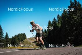 13.07.2022, Lavaze, Italy (ITA): Janik Riebli (SUI) - Cross-Country training, Lavaze (ITA). www.nordicfocus.com. © Barbieri/NordicFocus. Every downloaded picture is fee-liable.