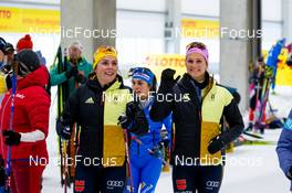 23.09.2022, Oberhof, Germany (GER): Coletta Rydzek (GER), Laura Gimmler (GER), (l-r) -  German Championships Cross-Country, Oberhof (GER). www.nordicfocus.com. © Heilwagen/NordicFocus. Every downloaded picture is fee-liable.