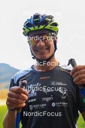 12.10.2022, Ramsau am Dachstein, Austria (AUT): Clement Parisse (FRA) - Cross-Country training, Ramsau am Dachstein (AUT). www.nordicfocus.com. © Manzoni/NordicFocus. Every downloaded picture is fee-liable.