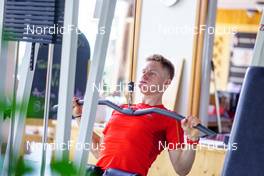 16.08.2022, Lavaze, Italy (ITA): Davide Graz (ITA) - Cross-Country training, Lavaze (ITA). www.nordicfocus.com. © Barbieri/NordicFocus. Every downloaded picture is fee-liable.
