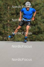 12.10.2022, Ramsau am Dachstein, Austria (AUT): Theo Schely (FRA) - Cross-Country training, Ramsau am Dachstein (AUT). www.nordicfocus.com. © Manzoni/NordicFocus. Every downloaded picture is fee-liable.