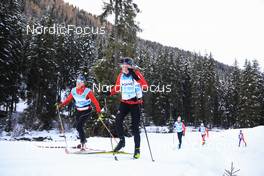 07.11.2022, Davos, Switzerland (SUI): Lydia Hiernickel (SUI), Lea Fischer (SUI), (l-r) - Cross-Country training, Snowfarming track, Davos (SUI). www.nordicfocus.com. © Manzoni/NordicFocus. Every downloaded picture is fee-liable.