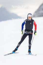 11.10.2022, Ramsau am Dachstein, Austria (AUT): Delphine Claudel (FRA) - Cross-Country training, Ramsau am Dachstein (AUT). www.nordicfocus.com. © Manzoni/NordicFocus. Every downloaded picture is fee-liable.