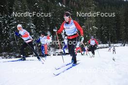 09.11.2022, Davos, Switzerland (SUI): Jules Lapierre (FRA), Alina Meier (SUI), (l-r) - Cross-Country training, Snowfarming track, Davos (SUI). www.nordicfocus.com. © Manzoni/NordicFocus. Every downloaded picture is fee-liable.