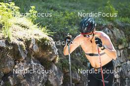 26.09.2022, Lavaze, Italy (ITA): Oskar Kardin  (SWE) - Cross-Country training, Lavaze (ITA). www.nordicfocus.com. © Vanzetta/NordicFocus. Every downloaded picture is fee-liable.