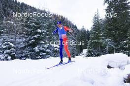 07.11.2022, Davos, Switzerland (SUI): Clement Parisse (FRA) - Cross-Country training, Snowfarming track, Davos (SUI). www.nordicfocus.com. © Manzoni/NordicFocus. Every downloaded picture is fee-liable.