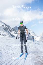 27.06.2022, Tignes, France (FRA): Delphine Claudel (FRA) - Cross-Country training, Tignes (FRA). www.nordicfocus.com. © Authamayou/NordicFocus. Every downloaded picture is fee-liable.
