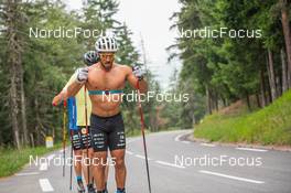 27.06.2022, Tignes, France (FRA): Richard Jouve (FRA) - Cross-Country training, Tignes (FRA). www.nordicfocus.com. ©Authamayou/NordicFocus. Every downloaded picture is fee-liable.