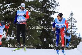 08.11.2022, Davos, Switzerland (SUI): Lucas Chanavat (FRA), Clement Parisse (FRA), (l-r) - Cross-Country training, Snowfarming track, Davos (SUI). www.nordicfocus.com. © Manzoni/NordicFocus. Every downloaded picture is fee-liable.