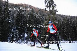07.11.2022, Davos, Switzerland (SUI): Lydia Hiernickel (SUI), Lea Fischer (SUI), (l-r) - Cross-Country training, Snowfarming track, Davos (SUI). www.nordicfocus.com. © Manzoni/NordicFocus. Every downloaded picture is fee-liable.