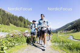 31.05.2022, Davos, Switzerland (SUI): Jonas Baumann (SUI), Roman Schaad (SUI), (l-r) - Cross-Country training, Davos (SUI). www.nordicfocus.com. © Manzoni/NordicFocus. Every downloaded picture is fee-liable.