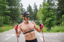 27.06.2022, Tignes, France (FRA): Maurice Manificat (FRA) - Cross-Country training, Tignes (FRA). www.nordicfocus.com. ©Authamayou/NordicFocus. Every downloaded picture is fee-liable.