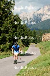 15.08.2022, Lavaze, Italy (ITA): Davide Graz (ITA) - Cross-Country training, Lavaze (ITA). www.nordicfocus.com. © Barbieri/NordicFocus. Every downloaded picture is fee-liable.