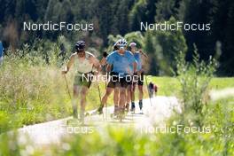 08.07.2022, Lavaze, Italy (ITA): Baumann Jonas (SUI), Furger Roman (SUI), (l-r)  - Cross-Country training, Lavaze (ITA). www.nordicfocus.com. © Barbieri/NordicFocus. Every downloaded picture is fee-liable.