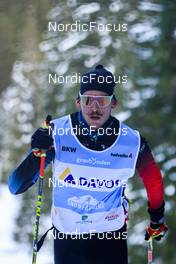 08.11.2022, Davos, Switzerland (SUI): Cedric Steiner (SUI) - Cross-Country training, Snowfarming track, Davos (SUI). www.nordicfocus.com. © Manzoni/NordicFocus. Every downloaded picture is fee-liable.