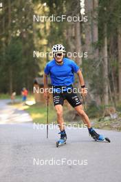 12.10.2022, Ramsau am Dachstein, Austria (AUT): Theo Schely (FRA) - Cross-Country training, Ramsau am Dachstein (AUT). www.nordicfocus.com. © Manzoni/NordicFocus. Every downloaded picture is fee-liable.