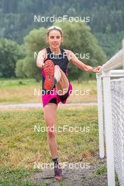 27.06.2022, Tignes, France (FRA): Delphine Claudel (FRA) - Cross-Country training, Tignes (FRA). www.nordicfocus.com. ©Authamayou/NordicFocus. Every downloaded picture is fee-liable.