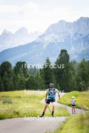 10.07.2022, Lavaze, Italy (ITA): Jonas Baumann (SUI) - Cross-Country training, Lavaze (ITA). www.nordicfocus.com. © Vanzetta/NordicFocus. Every downloaded picture is fee-liable.