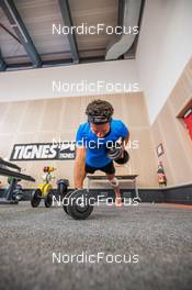 27.06.2022, Tignes, France (FRA): Jules Lapierre (FRA) - Cross-Country training, Tignes (FRA). www.nordicfocus.com. ©Authamayou/NordicFocus. Every downloaded picture is fee-liable.