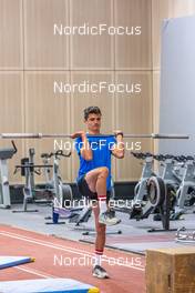 28.06.2022, Tignes, France (FRA): Theo Schely (FRA) - Cross-Country training, Tignes (FRA). www.nordicfocus.com. © Authamayou/NordicFocus. Every downloaded picture is fee-liable.
