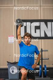 27.06.2022, Tignes, France (FRA): Clement Parisse (FRA) - Cross-Country training, Tignes (FRA). www.nordicfocus.com. ©Authamayou/NordicFocus. Every downloaded picture is fee-liable.