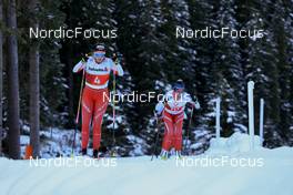 07.11.2022, Davos, Switzerland (SUI): Desiree Steiner (SUI), Giuliana Werro (SUI), (l-r) - Cross-Country training, Snowfarming track, Davos (SUI). www.nordicfocus.com. © Manzoni/NordicFocus. Every downloaded picture is fee-liable.