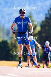 22.08.2022, Lavaze, Italy (ITA): Francesco De Fabiani (ITA) - Cross-Country training, Lavaze (ITA). www.nordicfocus.com. © Barbieri/NordicFocus. Every downloaded picture is fee-liable.