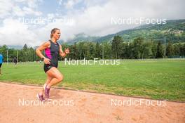 27.06.2022, Tignes, France (FRA): Flora Dolci (FRA) - Cross-Country training, Tignes (FRA). www.nordicfocus.com. ©Authamayou/NordicFocus. Every downloaded picture is fee-liable.