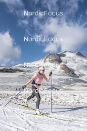 27.06.2022, Tignes, France (FRA): Lena Quintin (FRA) - Cross-Country training, Tignes (FRA). www.nordicfocus.com. © Authamayou/NordicFocus. Every downloaded picture is fee-liable.