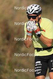 12.10.2022, Ramsau am Dachstein, Austria (AUT): Renaud Jay (FRA) - Cross-Country training, Ramsau am Dachstein (AUT). www.nordicfocus.com. © Manzoni/NordicFocus. Every downloaded picture is fee-liable.