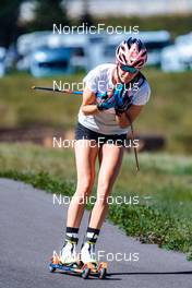 22.08.2022, Lavaze, Italy (ITA): Caterina Ganz (ITA) - Cross-Country training, Lavaze (ITA). www.nordicfocus.com. © Barbieri/NordicFocus. Every downloaded picture is fee-liable.