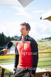 26.09.2022, Lavaze, Italy (ITA): Oskar Kardin  (SWE) - Cross-Country training, Lavaze (ITA). www.nordicfocus.com. © Vanzetta/NordicFocus. Every downloaded picture is fee-liable.