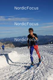 16.10.2022, Ramsau am Dachstein, Austria (AUT): Clement Parisse (FRA) - Cross-Country training, Ramsau am Dachstein (AUT). www.nordicfocus.com. © Manzoni/NordicFocus. Every downloaded picture is fee-liable.