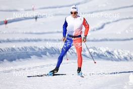 13.10.2022, Ramsau am Dachstein, Austria (AUT): Clement Parisse (FRA) - Cross-Country training, Ramsau am Dachstein (AUT). www.nordicfocus.com. © Manzoni/NordicFocus. Every downloaded picture is fee-liable.