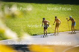 26.09.2022, Lavaze, Italy (ITA): Oskar Kardin  (SWE), Anders Aukland  (NOR), (l-r)  - Cross-Country training, Lavaze (ITA). www.nordicfocus.com. © Vanzetta/NordicFocus. Every downloaded picture is fee-liable.