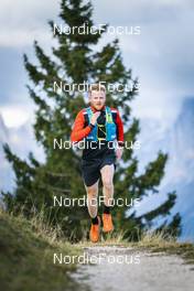 26.09.2022, Lavaze, Italy (ITA): Joar Thele  (NOR) - Cross-Country training, Lavaze (ITA). www.nordicfocus.com. © Vanzetta/NordicFocus. Every downloaded picture is fee-liable.