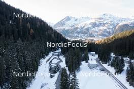 08.11.2022, Davos, Switzerland (SUI): Event Feature: Overview over the Snowfarming track - Cross-Country training, Snowfarming track, Davos (SUI). www.nordicfocus.com. © Manzoni/NordicFocus. Every downloaded picture is fee-liable.