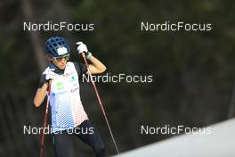 14.10.2022, Ramsau am Dachstein, Austria (AUT): Delphine Claudel (FRA) - Cross-Country training, Ramsau am Dachstein (AUT). www.nordicfocus.com. © Manzoni/NordicFocus. Every downloaded picture is fee-liable.