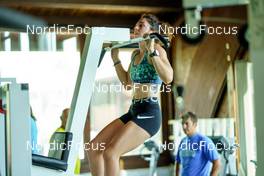 16.08.2022, Lavaze, Italy (ITA): Nicole Monsorno (ITA) - Cross-Country training, Lavaze (ITA). www.nordicfocus.com. © Barbieri/NordicFocus. Every downloaded picture is fee-liable.