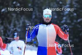 07.11.2022, Davos, Switzerland (SUI): Lucas Chanavat (FRA) - Cross-Country training, Snowfarming track, Davos (SUI). www.nordicfocus.com. © Manzoni/NordicFocus. Every downloaded picture is fee-liable.