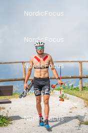 27.06.2022, Tignes, France (FRA): Theo Schely (FRA) - Cross-Country training, Tignes (FRA). www.nordicfocus.com. ©Authamayou/NordicFocus. Every downloaded picture is fee-liable.